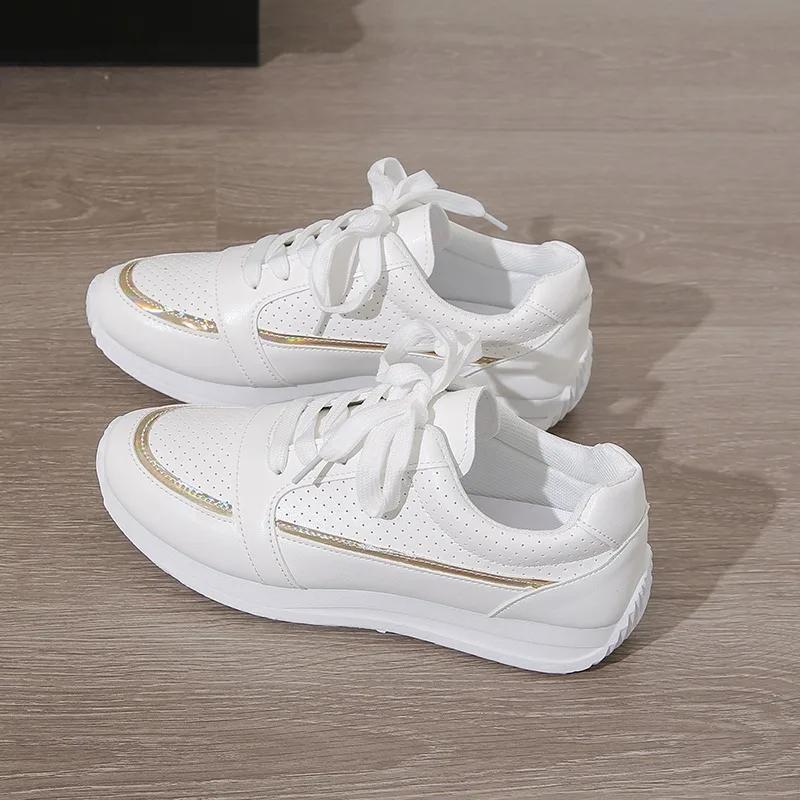 Tenisky Ženy Nové Sportovní Boty Dámské Malé Bílé Boty Móda Pohodlí Tenisky Univerzální Lehká Běžecká obuv