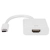 White USB 3.1 Type C USB-C to 4K HDMI Adapter Cable For Google Apple