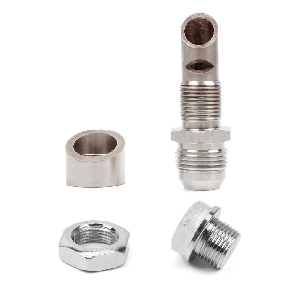 Bartoo-Universal Fitting E-VAC Scavenger Kit Exhaust Vacuum Kit With T304 Stainless Steel Vacuum Kit M18x1.5 Silver CR1019