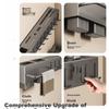 Kitchen Knife Wall-Mounted Multifunctional Knife Holder Storage Rack, No Drilling Required, Chopstick Cage Integrated Storage Rack, Chopstick Tube