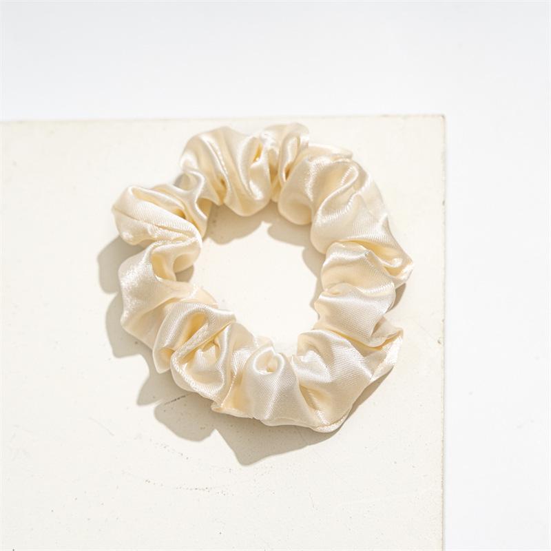 Satin Fabric Scrunchie Set for Women - Elastic Hair Tie Accessories