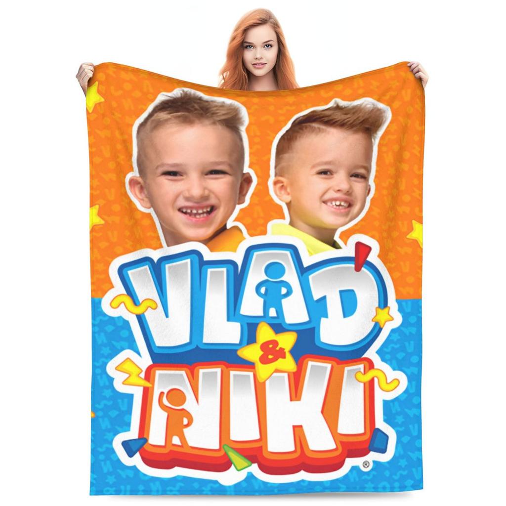 Vlad und Niki Niedliche Lustige Serie Decken Fleece Druck Multifunktion Ultra-Weiche Überwurfdecken für Sofa Bett Plüsch Dünne Steppdecke