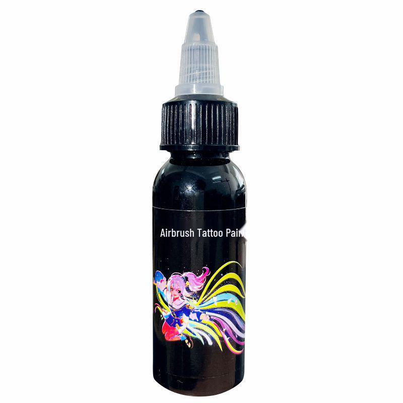 Waterproof Temporary Airbrush Tattoo Pigment - Realistic, Non-Discoloring Body Paint