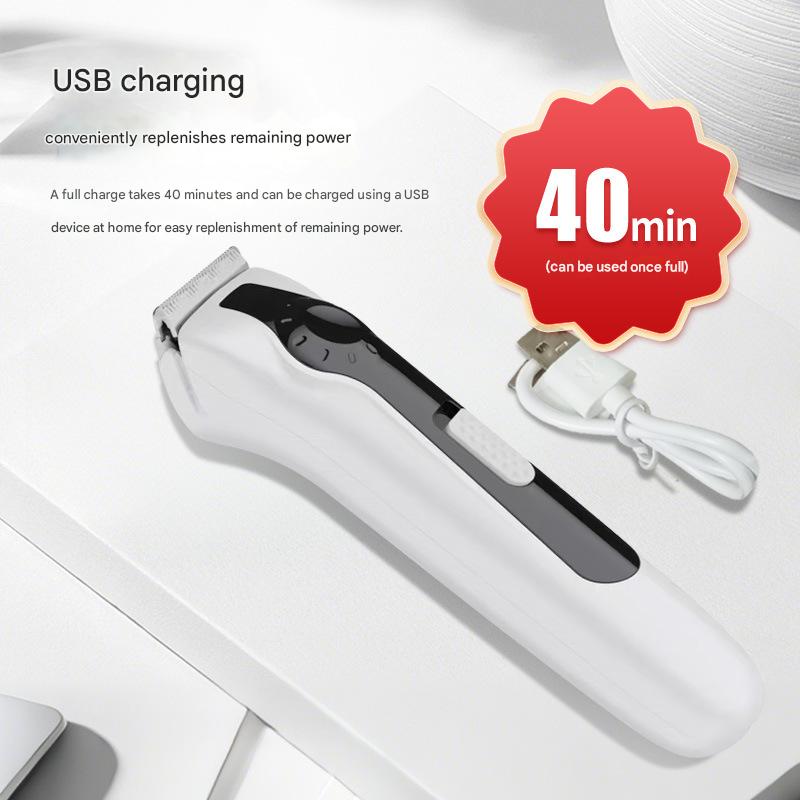 Electric Modern Simple Plastic Pet Grooming Hair Clipper 3.7V Portable Rechargeable Tool for Small Animals and Cats