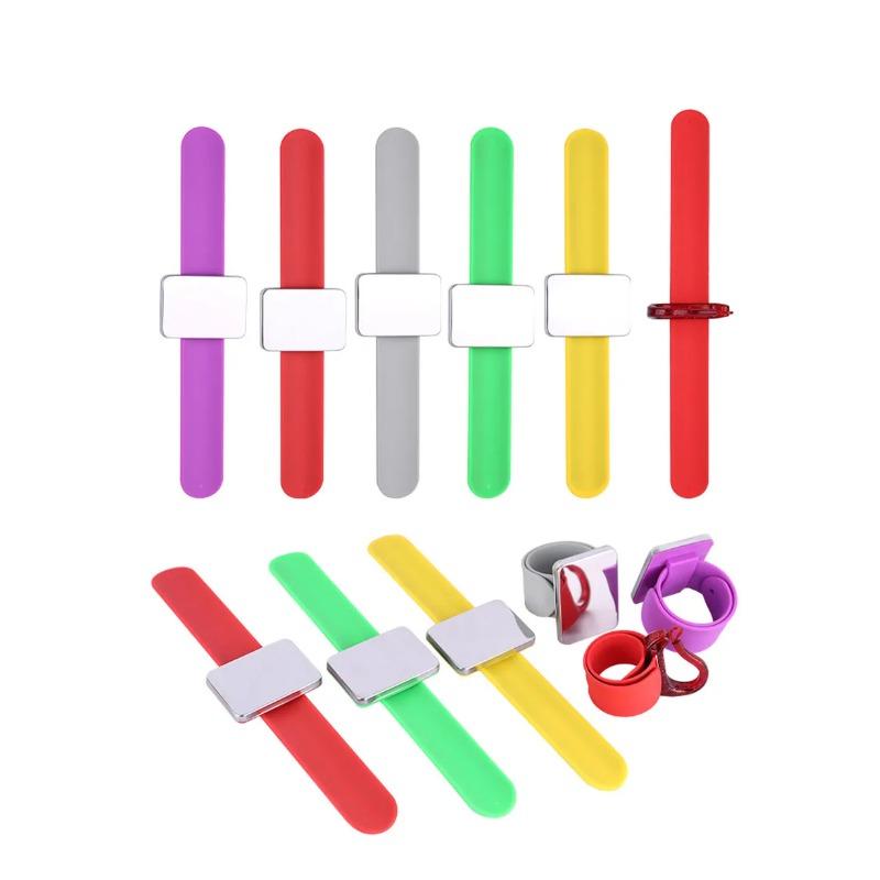 7 Colors Sewing Pincushion Wrist Hand Magnetic Needle Pad Safety Pin Cushion Storage Apparel Pin Holder Sewing Supplies