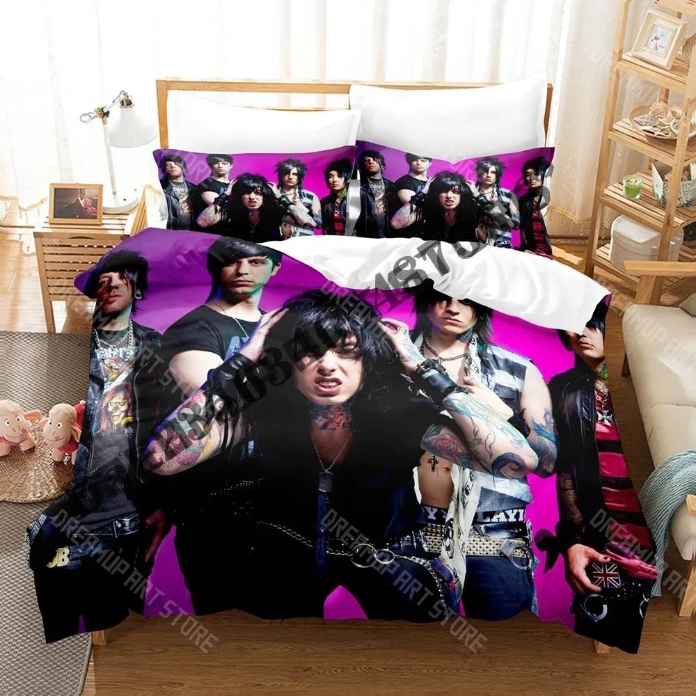 3D Print Falling in Reverse Bedding Set Single Twin Full Queen King Size Bed Set Adult Kid Bedroom Duvetcover Sets Anime Bed