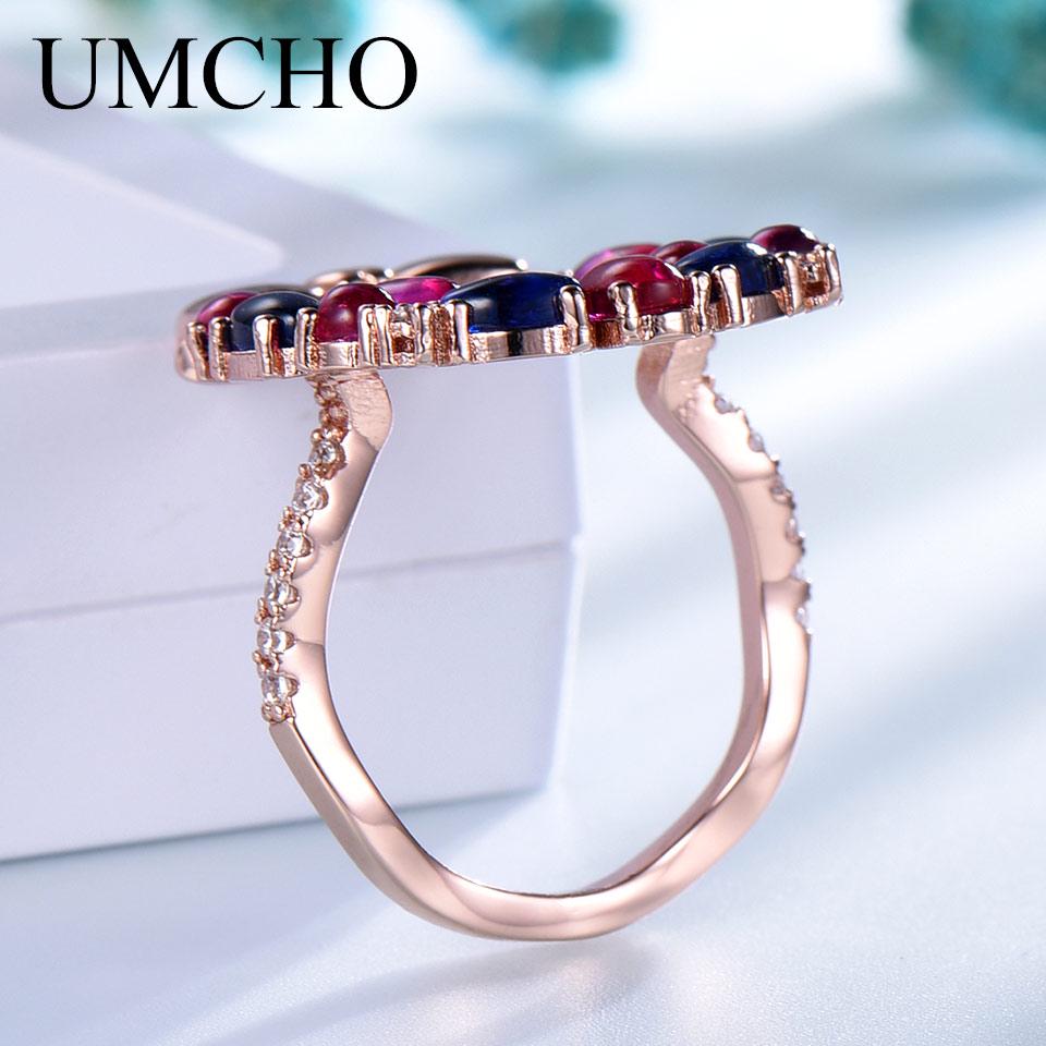 Umcho Verlobungsring für Mädchen, 925er Sterlingsilber, eleganter Schmuck für Frauen