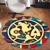 Club América (5) Round Office Rug Decorative Floor Rug for Office Bedroom Living Room and Home Space