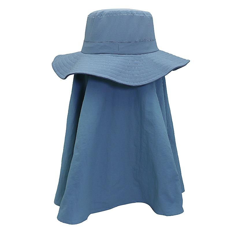 Spring and Summer New Sunscreen Sun Hat Men and Women Outdoor Fishing Breathable Bucket Hat Large Shawl 360 Degree Hat