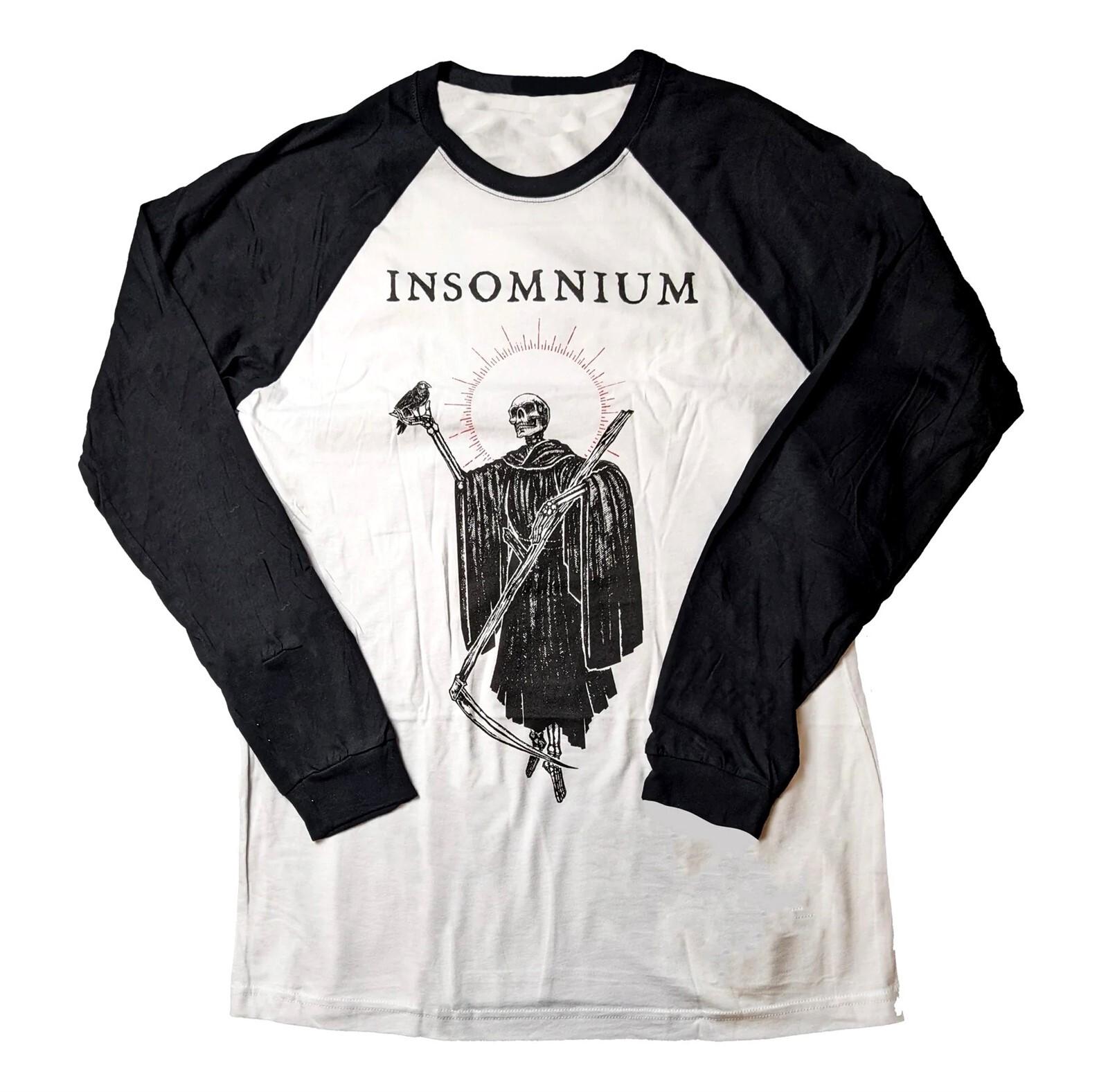INSOMNIUM cd lgo REAPER Official RAGLAN SHIRT XL New halls awaiting since day M