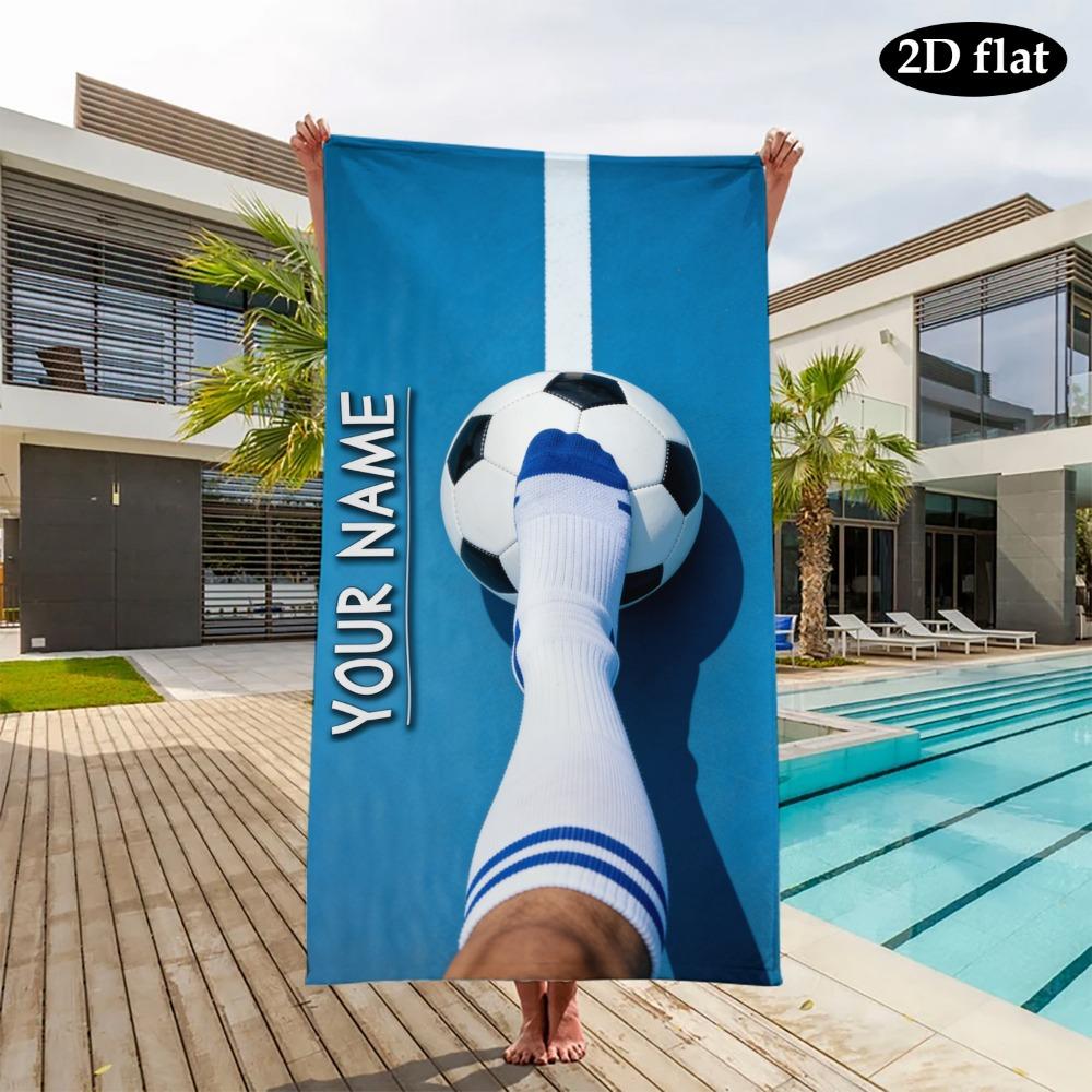 2D Flat Customized Photo Beach Towel Gift Perfect for Swimming, Yoga, Picnics, Summer Beach Relaxation & Vacations