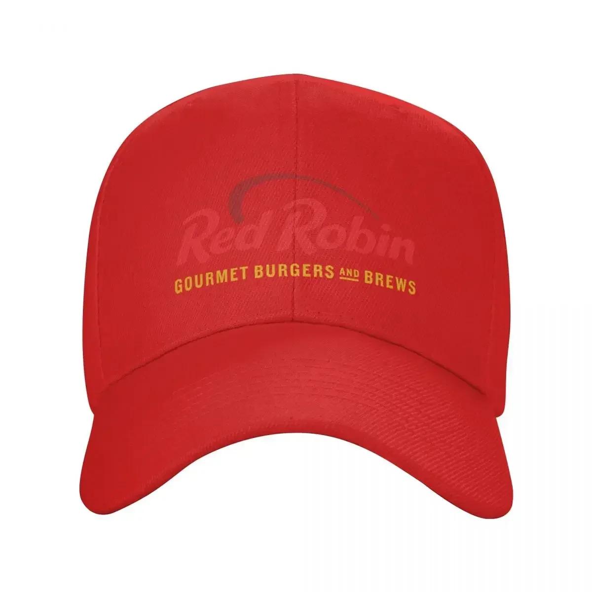 red robin restaurant logo Baseball Cap Mountaineering fashionable Sunscreen Caps For Women Unisexs