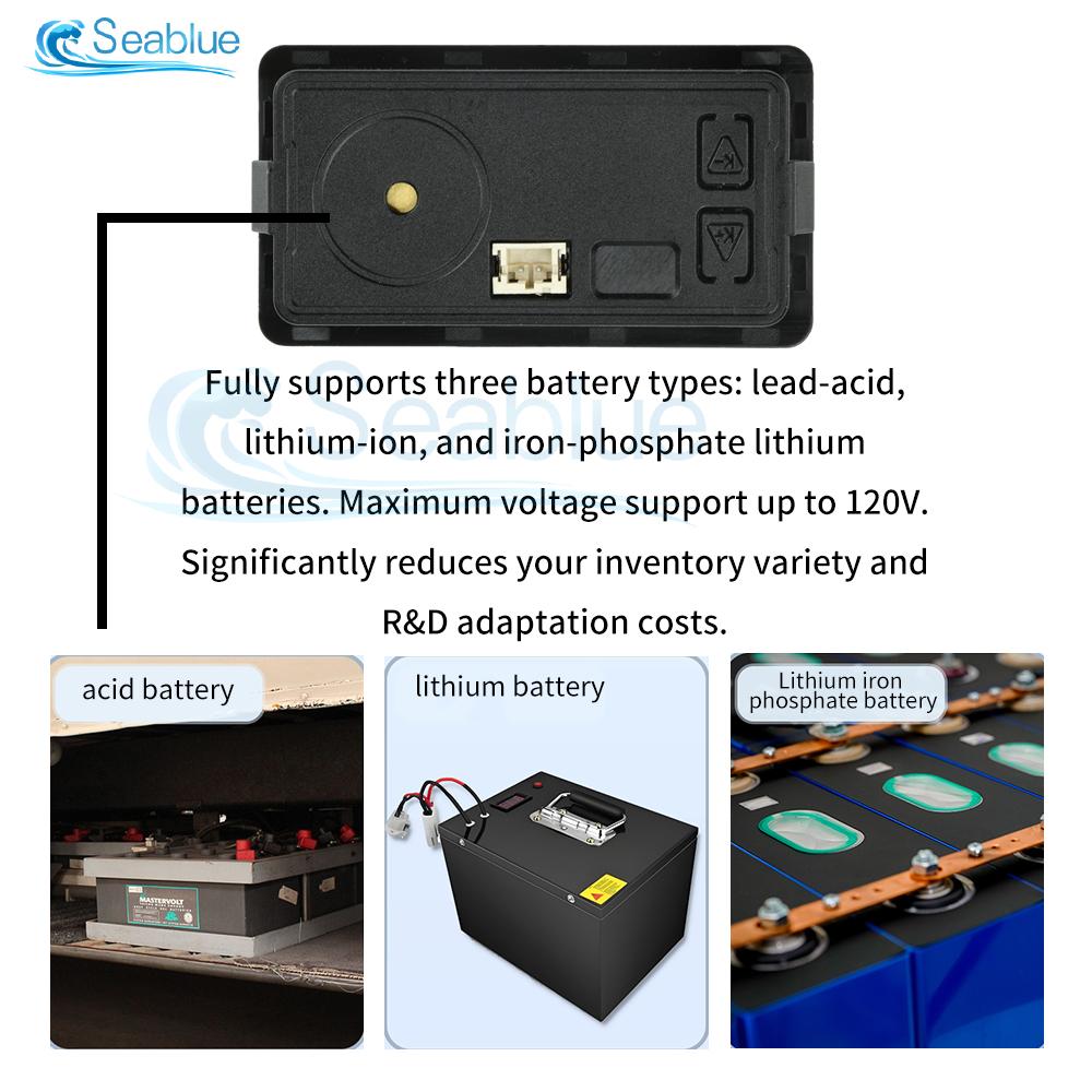 VT8 DC 8-120V Smart Battery Voltage Capacity Indicator With LCD Display for Acid Battery/Lithium Battery/Iron Lithium Battery