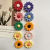 8Pcs Mini Resin Sunflower Refrigerator Magnet Colorful Flower Shape Fridge Magnet Memo Notes Photo Holder Home Kitchen Office