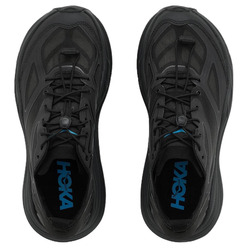HOKA One One Stinson One7 Trail Running Shoes Men's Black 1178630-BBNB