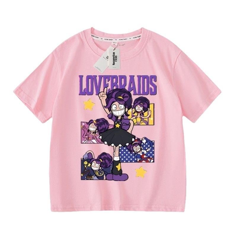 Kids Girls Lily Lovebraids Printed Short Sleeves T-Shirt Top