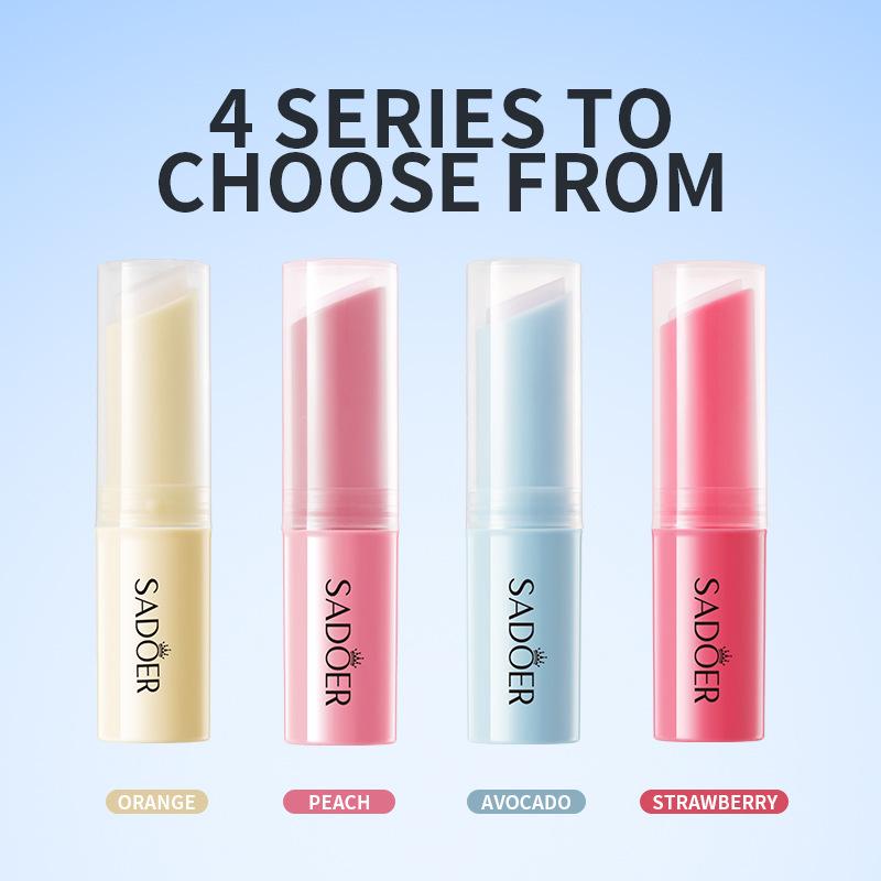 Fruit Sandwich Temperature Lip Balm SADOER Hydrating Moisturizing Temperature Moisturizing Lip Balm