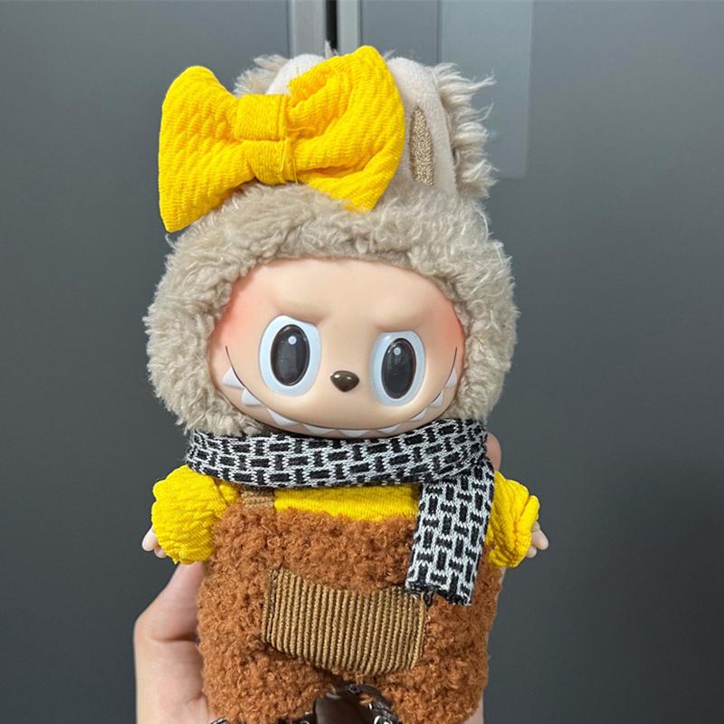 Haine Mini Păpușă Ținută Accesorii Pentru Păpușă de Pluș Vinil Labubu Costum de Timp Liber Fustă Haine Jucărie de Pluș Doar Haine Îmbrăcăminte Cadou Copii