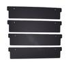 4PCS Bathroom Stall Privacy Strip Door Gap Cover Blocks View Privacy Gap Filler For Public Toilet Partition Seal Black