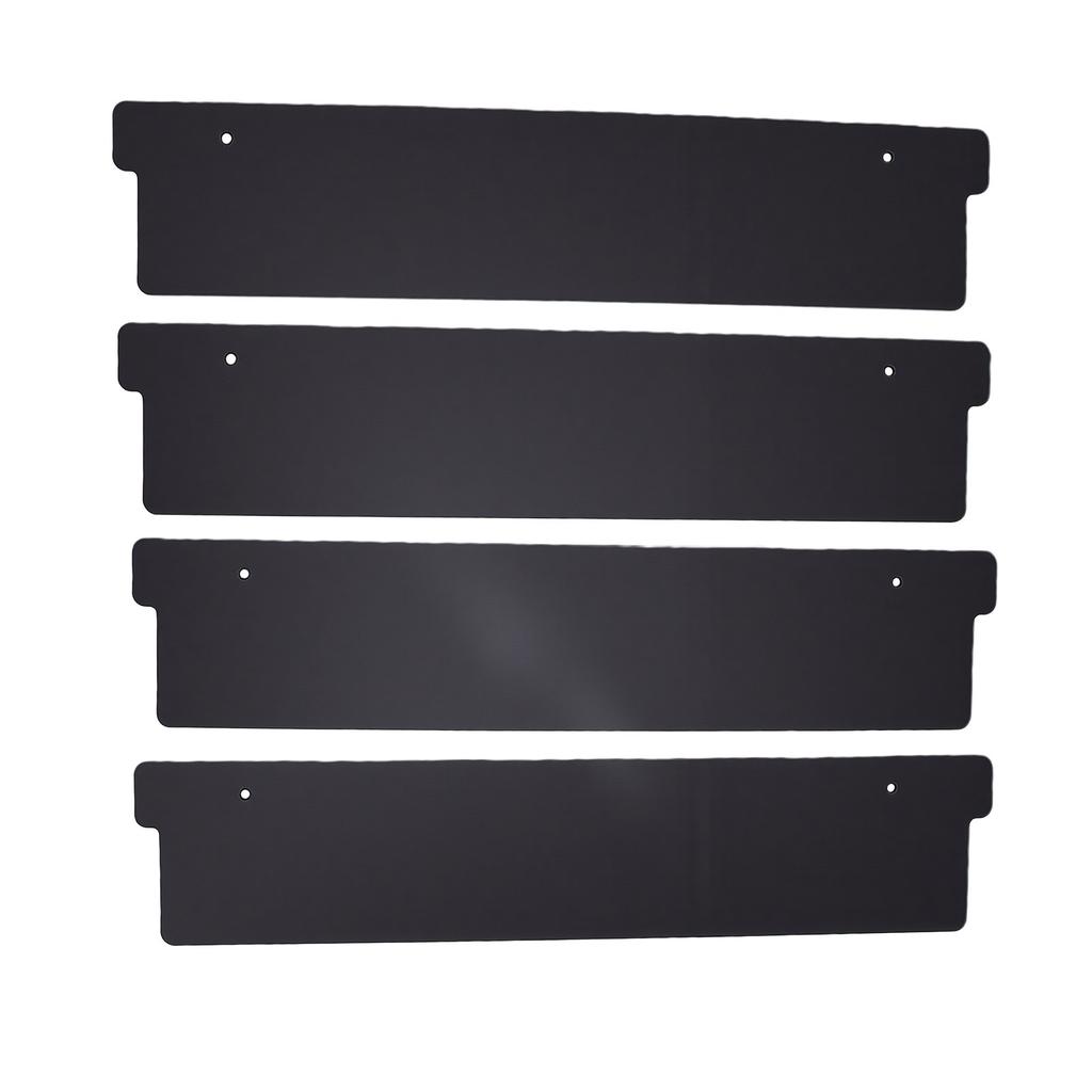 4PCS Bathroom Stall Privacy Strip Door Gap Cover Blocks View Privacy Gap Filler For Public Toilet Partition Seal Black