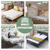 2 Pcs Mattress Retainer Bar Adjustable Bed Keep Mattress In Place Anti-skid Mattress Slide Stopper Wooden Bed Frame Mattress Stabilizers with Screws
