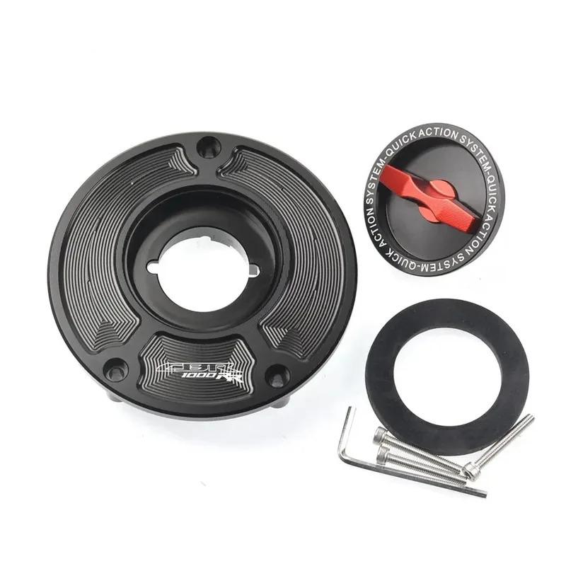 For CBR CBR1000RR ABS 2004-2013 CBR1000RR Fireblade CNC Fuel Gas Tank Cap Cover Aluminum Keyless Motorcycle Accessories