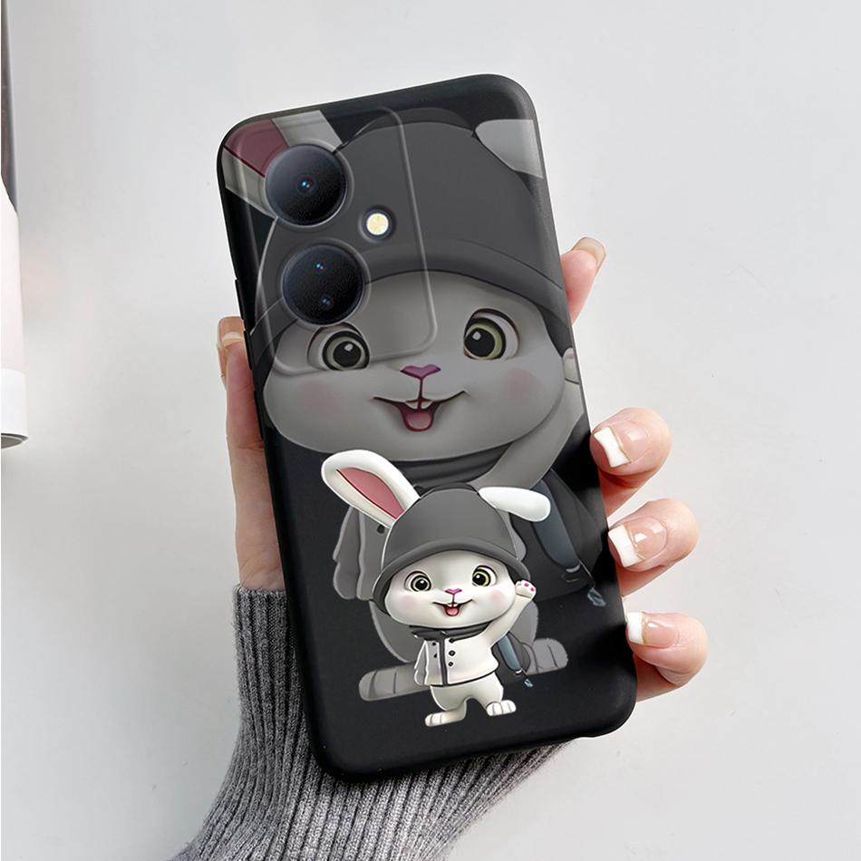 For Vivo V29 Lite 5G Case VIVOY78 Y 78 6.78'' Soft Cartoon Bear Frog Silicone Back Covers For Vivo Y78+ V29 Lite 5G Phone Cases