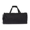 adidas Linear Duffel Bag With Zipper And Buckle Recycled Material Unisex Sports Bag Black FL3651