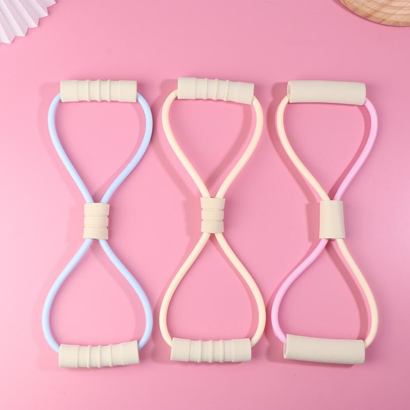 1Pc 8 Shape Tension Rope Yoga Resistance Band Home Gym Elastic Band Tpr Pull Rope Fitness Shoulder Neck Opening Chest Expander