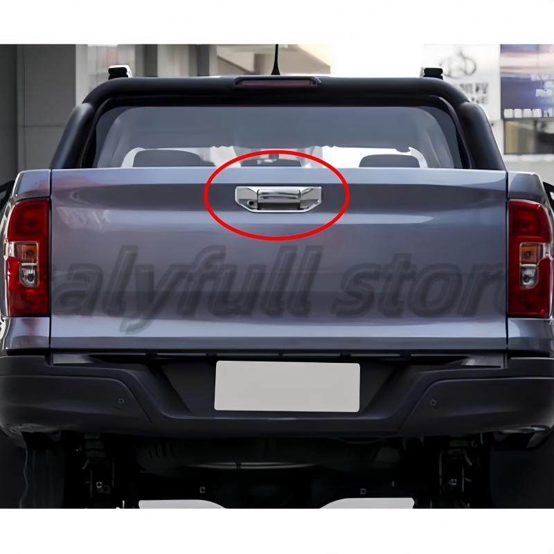 Car Tailgate Handle For Changan Hunter F70 Cargo Box  Rear Trunk  Tail Door Buckle Electroplating
