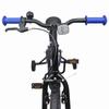 Kids  Bicycle 16 Inch for Ages 4 6 Blue and Black