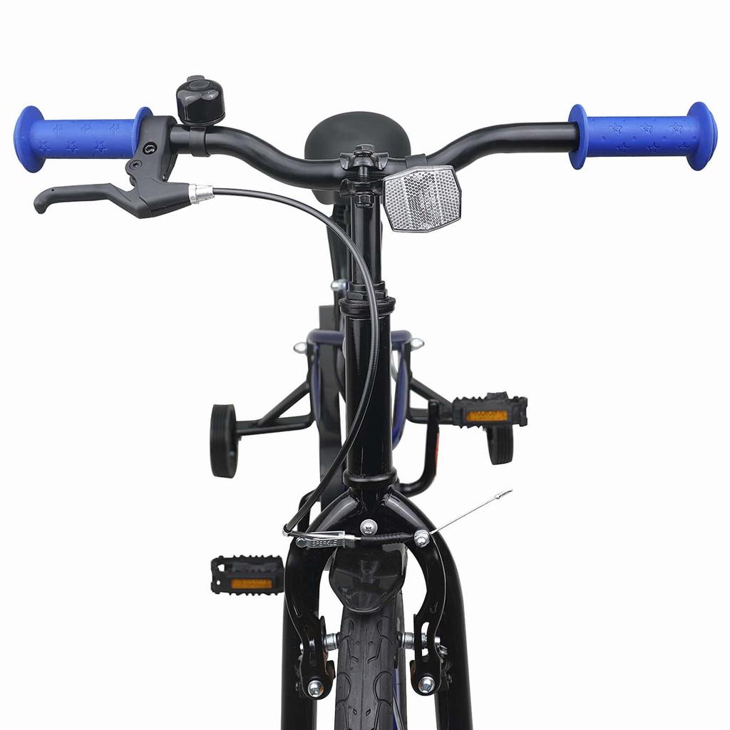 Kids  Bicycle 16 Inch for Ages 4 6 Blue and Black
