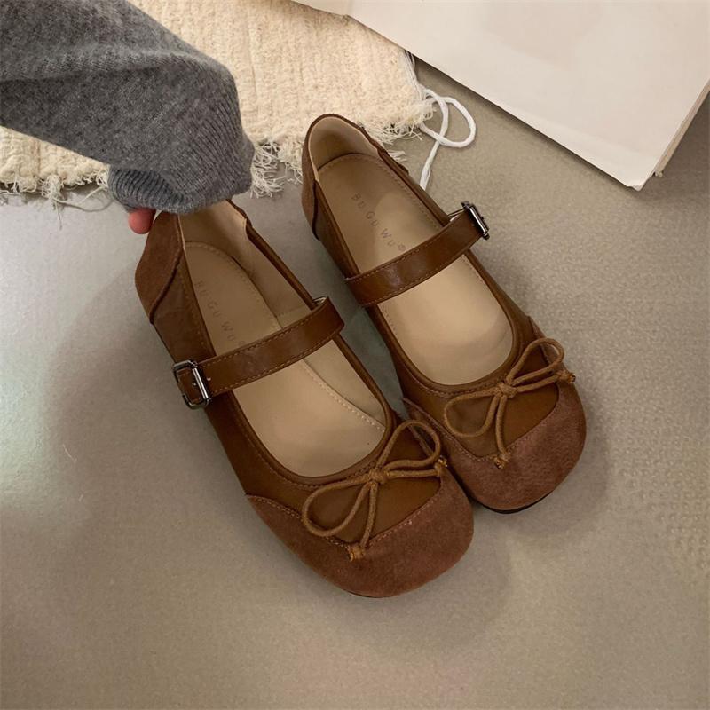 

Fashion IPPEUM Mary Janes Shoes Women Ballet Flats Round Toe Velvet Ballerinas Zapatos Mujer 225