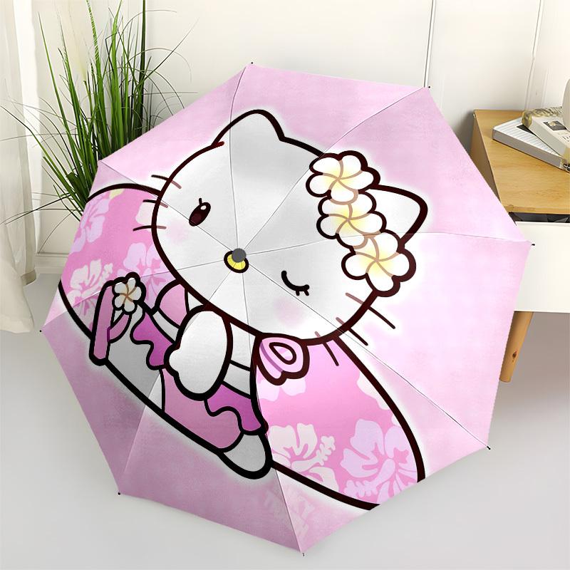 

1pc Pink Floral Surfboard Umbrella with Plastic Handle,Suitable for All Seasons Home Travel Outdoor UmbrellaSanlio095