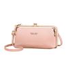 Multi-functional PU Leather Crossbody Bags Simple Lightweight Large Capacity Shoulder Bags Casual Small Mobile Phone Hand Bags