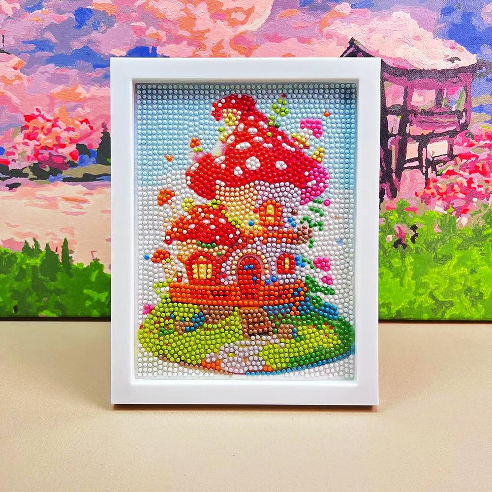 17 * 22Cm Cartoon Diamond Painting Children'S Puzzle Handmade Diy Year Of The Horse Living Room Sticker Decorative Painting