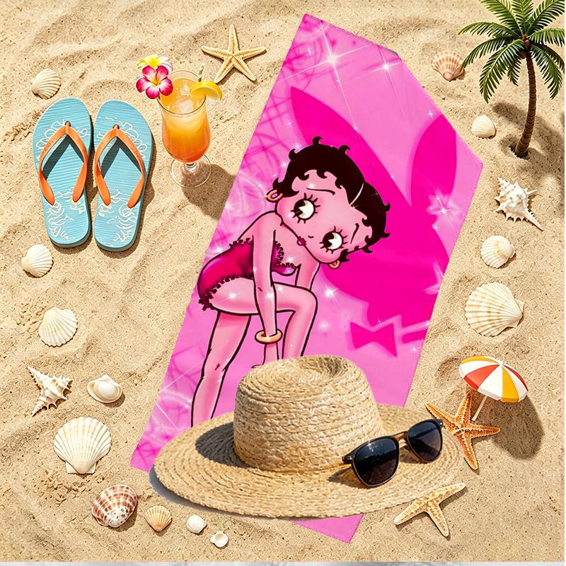 Sexy Doll Print Beach Towel, Versatile Lightweight Absorbent Beach Towel for Pool Surf Yoga Bathroom, Perfect Birthday Holiday Gift