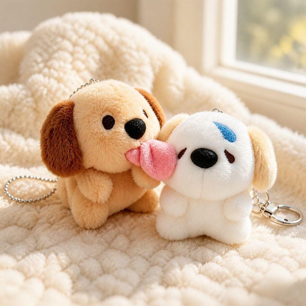 Plush Dog Bag Charms Cute Dog Shape Puppy Pendants New Plush Dog Keychains  Key Decoration