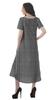 Moomaya Printed Sun Dresses Women Short Sleeve Cotton Flex Party Dress