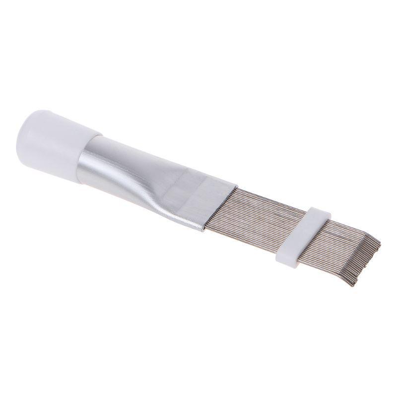 WM Air Conditioner Fin Straightening Tool: Stainless Steel Comb & Dusting Wire Brush
