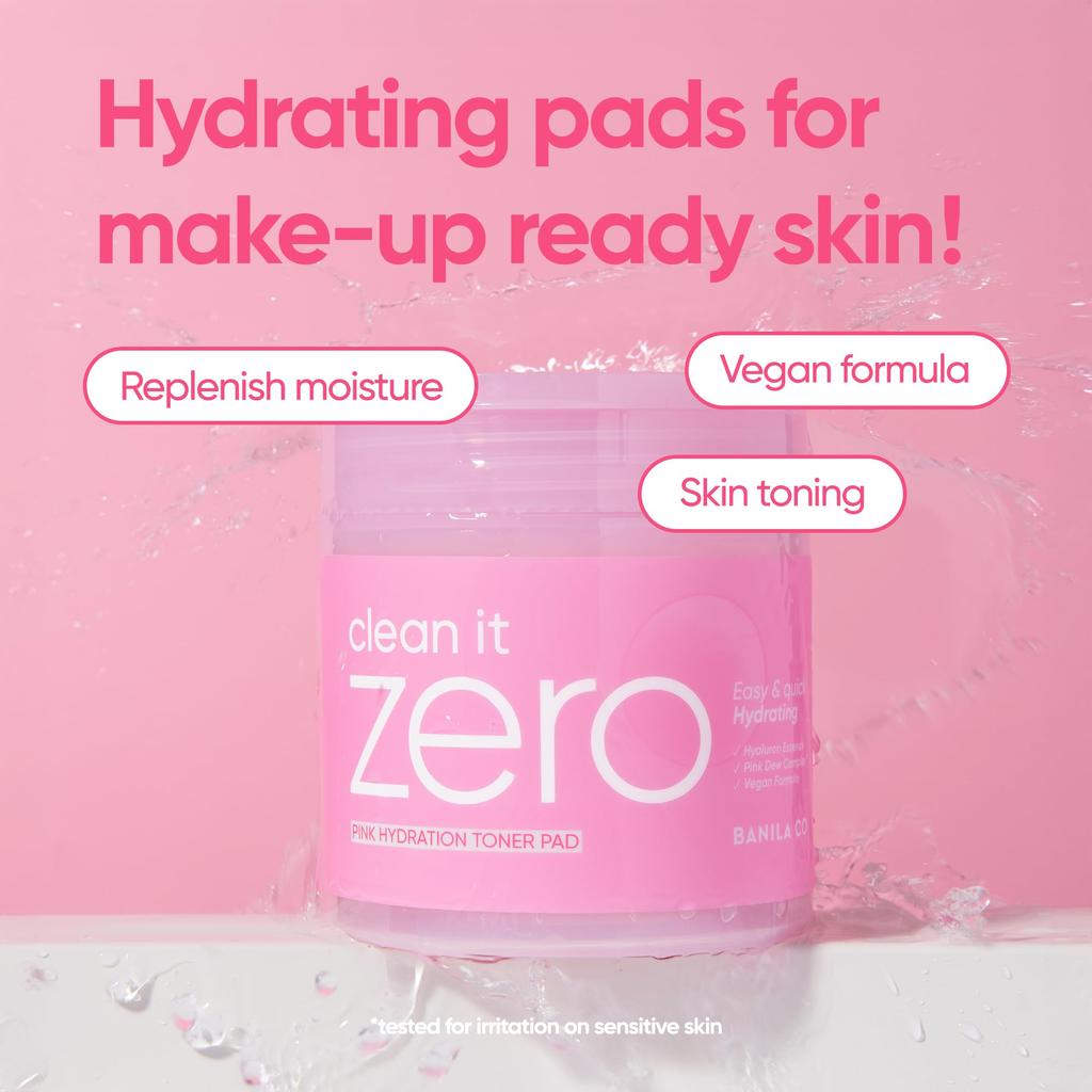 Clean It Zero Toner 70 Korean Banila Moisture Toner [BANILA CO] Pads, Pads, Cosmetics, Co. (Pink Pads)