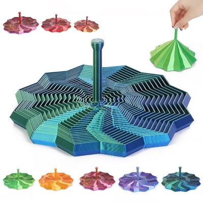 Polygonal Radish Tower: 3D Printed Foldable Star Tower Educational Toy for Kids