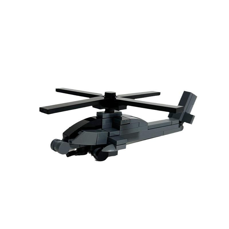 Black Hawk Helicopter Military Air Armed Fighter Model Assembled Toy Compatible