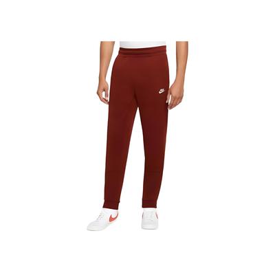 Solid Color Elastic Waistband Jogger Pants Men Bottoms Red DA0007-217
