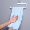1pc Punch-free Kitchen Paper Towel Rack, Toilet Paper Holder, Paper Roll Rack Hanger, Plastic Film Storage Rack, Rag Storage Rack