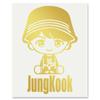 Cutting Sticker Picture Sticker S 121g S, Only, "JungKook" Gold,