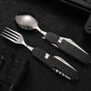 Mini Folding Detachable Combination Outdoor Hiking Travel Cutlery Multi-open Aluminum Handle Swiss Knife Gift Fruit Knife