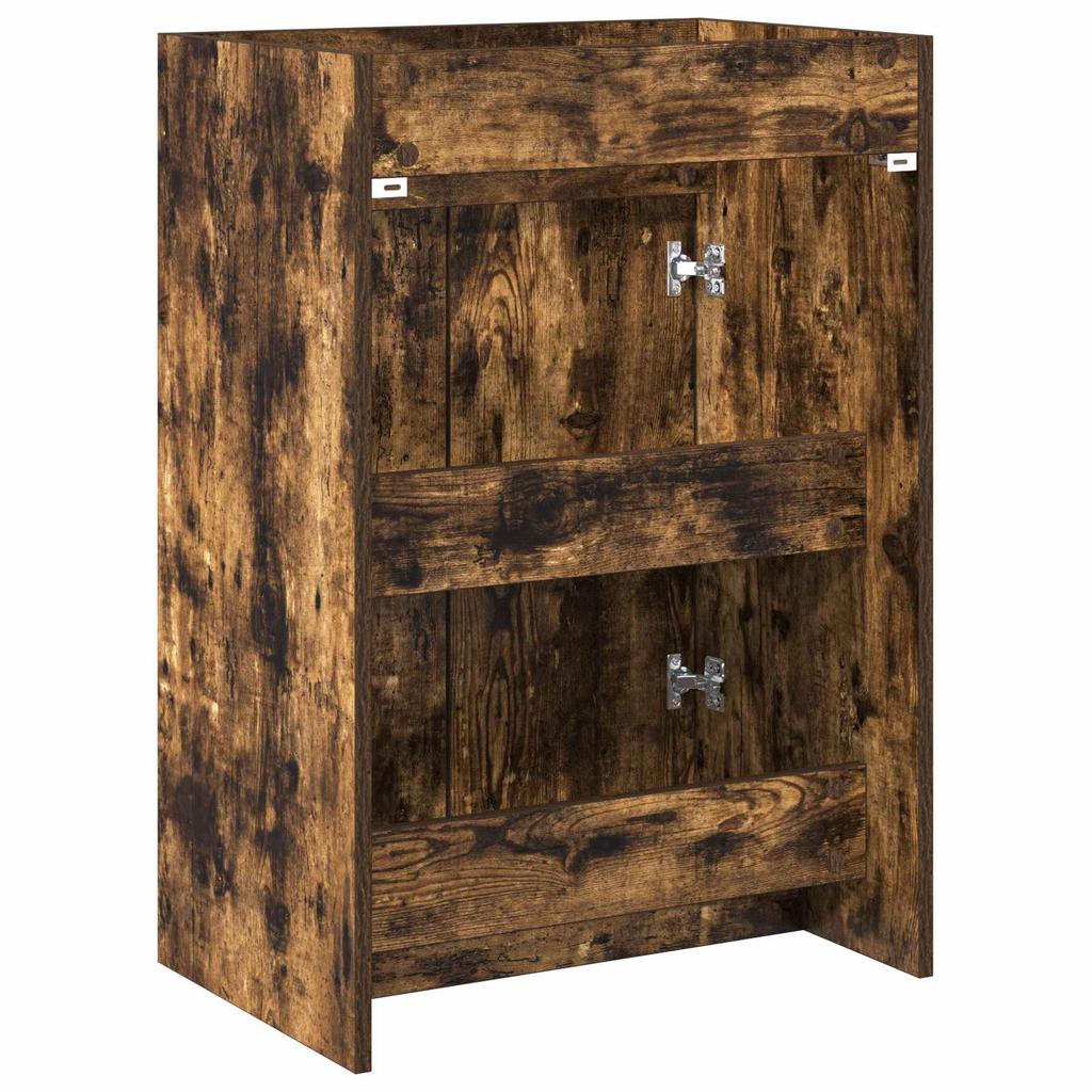 Bathroom Vanity Unit Smoked Oak 56 x 37.5 x 81 cm