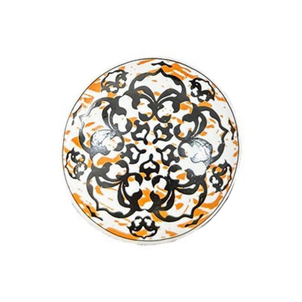 Keramik Schubladengriffe Böhmischer Stil Runde Schrankknöpfe mit Einzigartigen Glasurmuster für Kleiderschrank Küchenmöbel