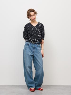 Barrel Leg Jeans  Short Length 